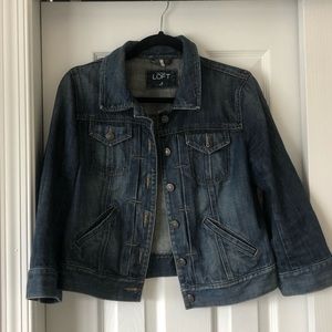 LOFT Cropped Jean Jacket